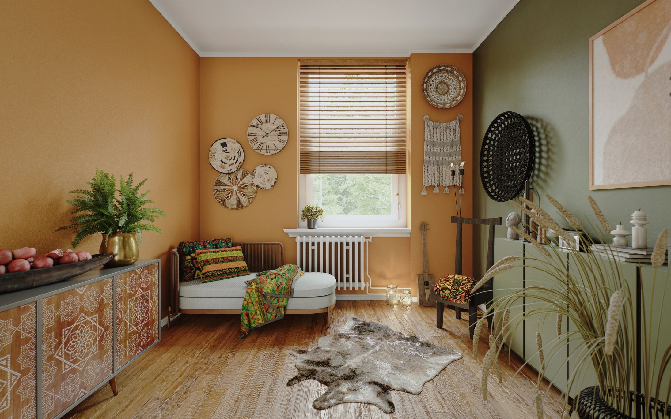 visual art showcase - colorful nature composition